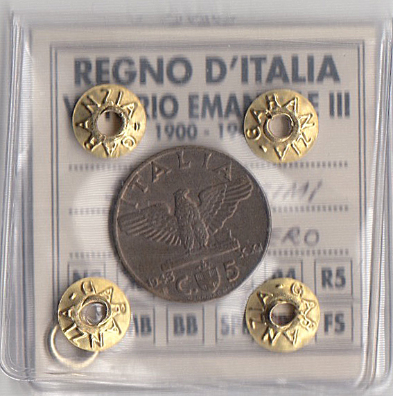 1943 - Regno Italia Vittorio Emanuele 5 cent. Impero Rara Fdc