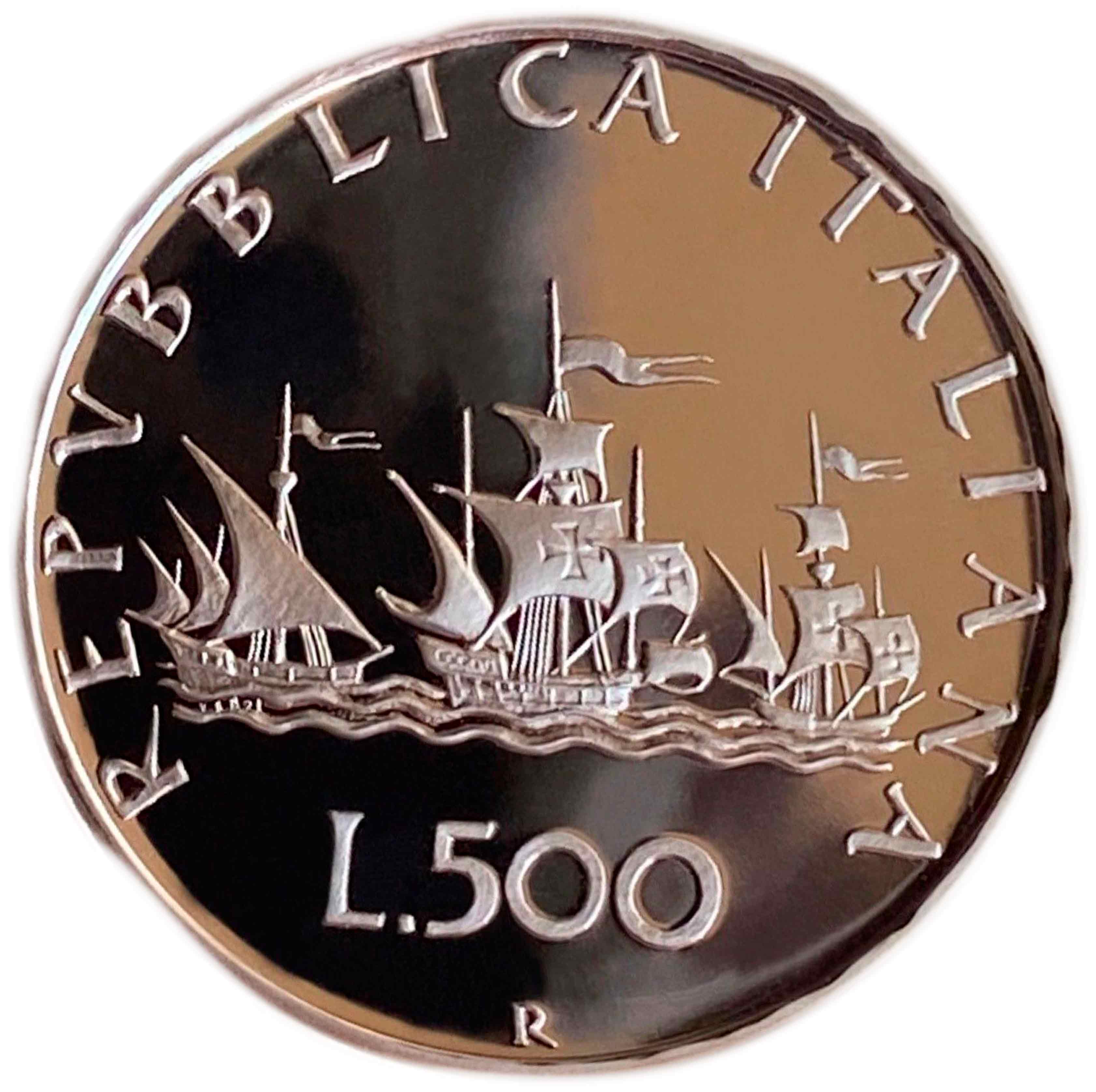 1997 - 500 Lire Caravelle Fondo Specchio