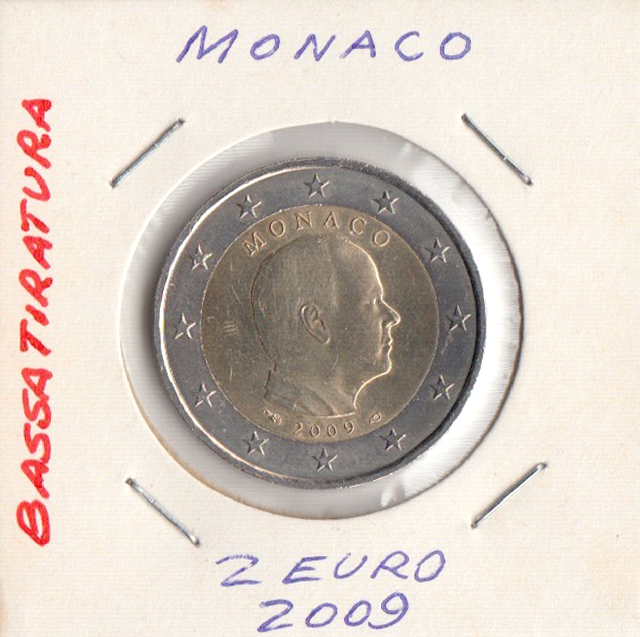 2009 - 2 Euro MONACO Fdc volto Alberto II