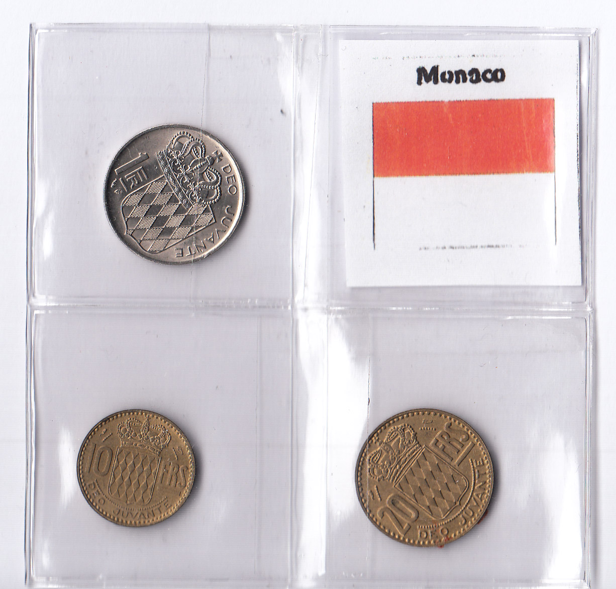 MONACO Serrietta composta da 3 monete Q/Fdc anni misti
