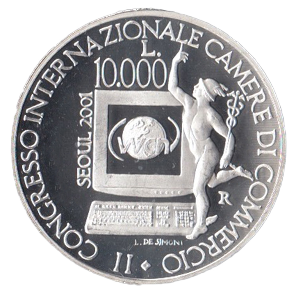 2001 - 10.000 Lire Ag. Network Camere Mondiali Proof