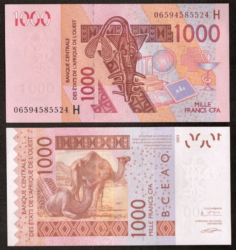 NIGER (W.A.S.) 1000 Francs 2003 Fds