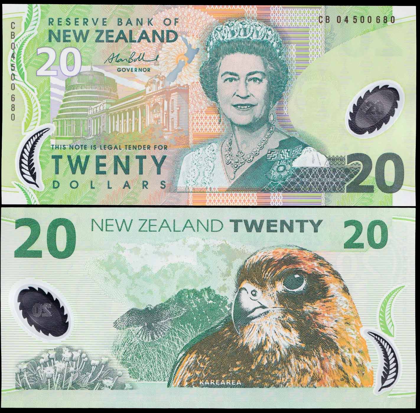 NUOVA ZELANDA 20 DOLLARS 2005 Fior di Stampa