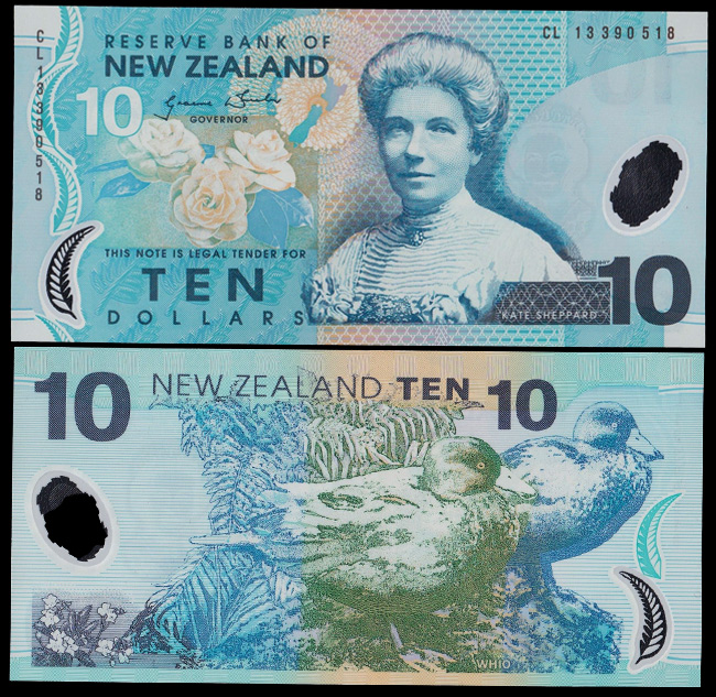 NUOVA ZELANDA 10 Dollars 2015 Polymer Fior di Stampa
