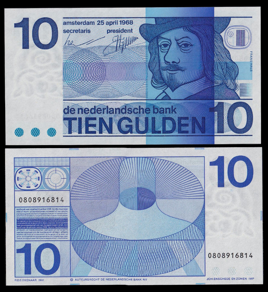 OLANDA 10 Gulden 1968 Fior di Stampa