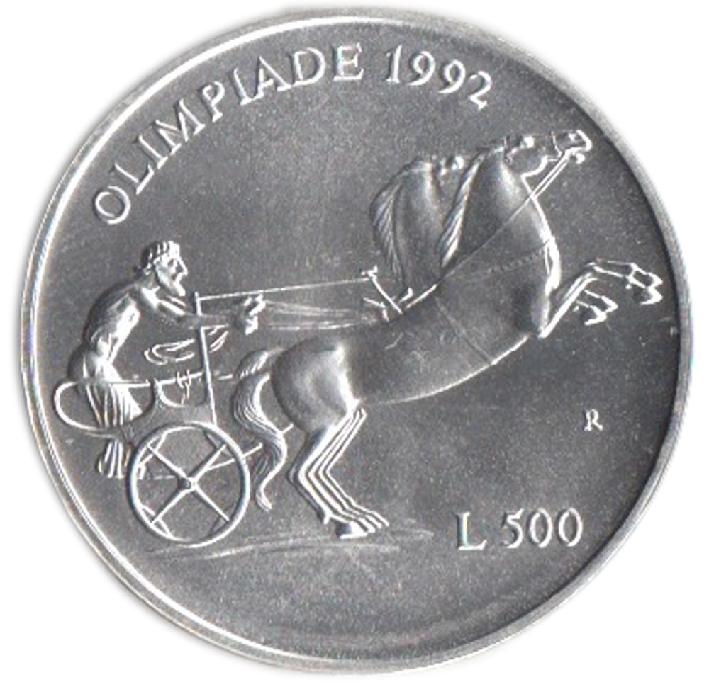 San Marino 1992 Lire 500 Argento Olimpiadi Barcellona