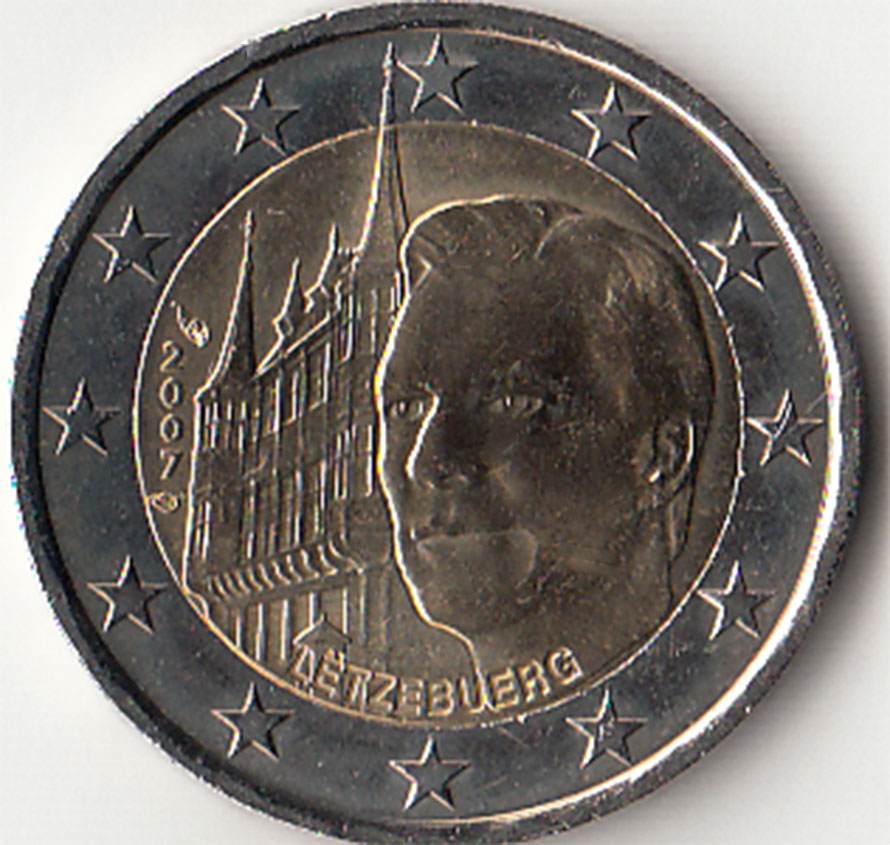 2007 - 2 Euro LUSSEMBURGO Palazzo del Granduca Fdc