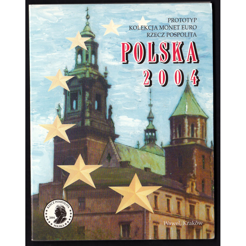 POLONIA 2004 serie completa 8 monete euro collection pattern prova