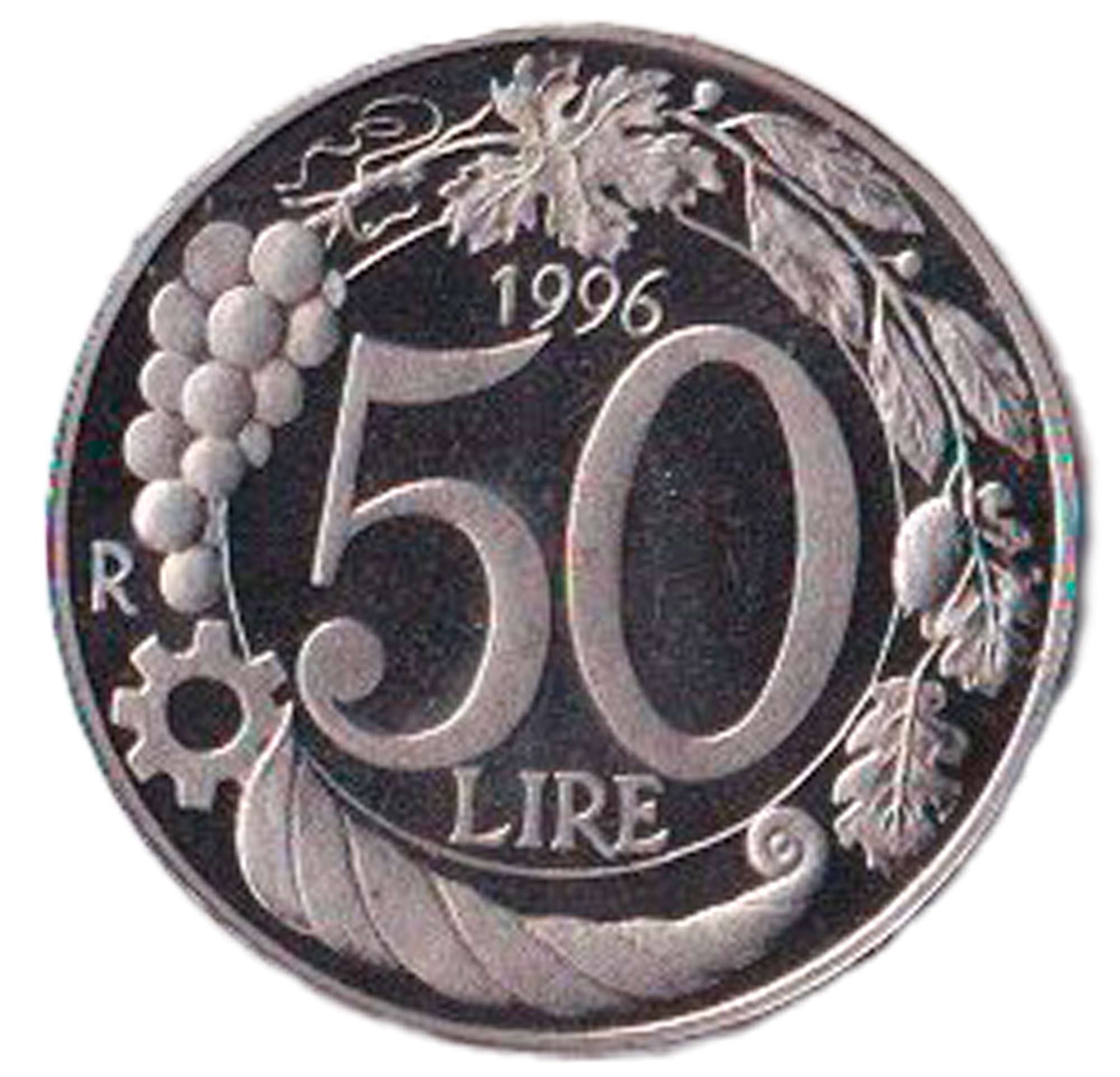 Lire 50 Turrita 1996 Proof