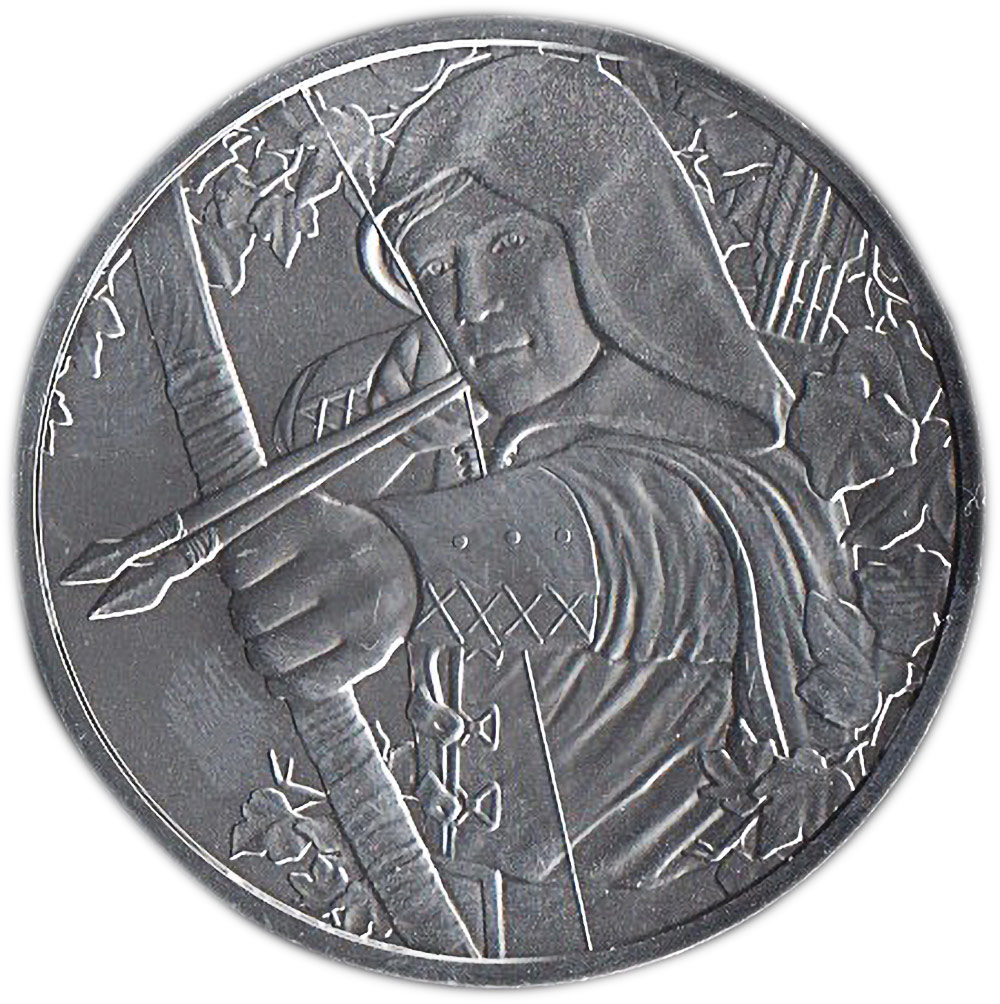 Austria 1,50 euro Argento Fior di Conio Robin Hood 2019