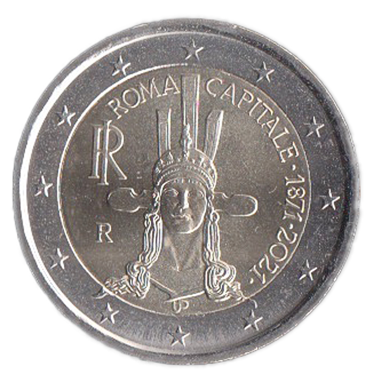 2021 - 2 Euro Fdc Roma Capitale Fior di Conio