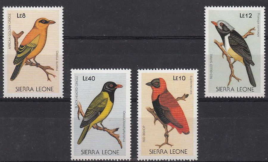 SIERRA LEONE  francobolli serie completa nuova Yvert e Tellier 902-5