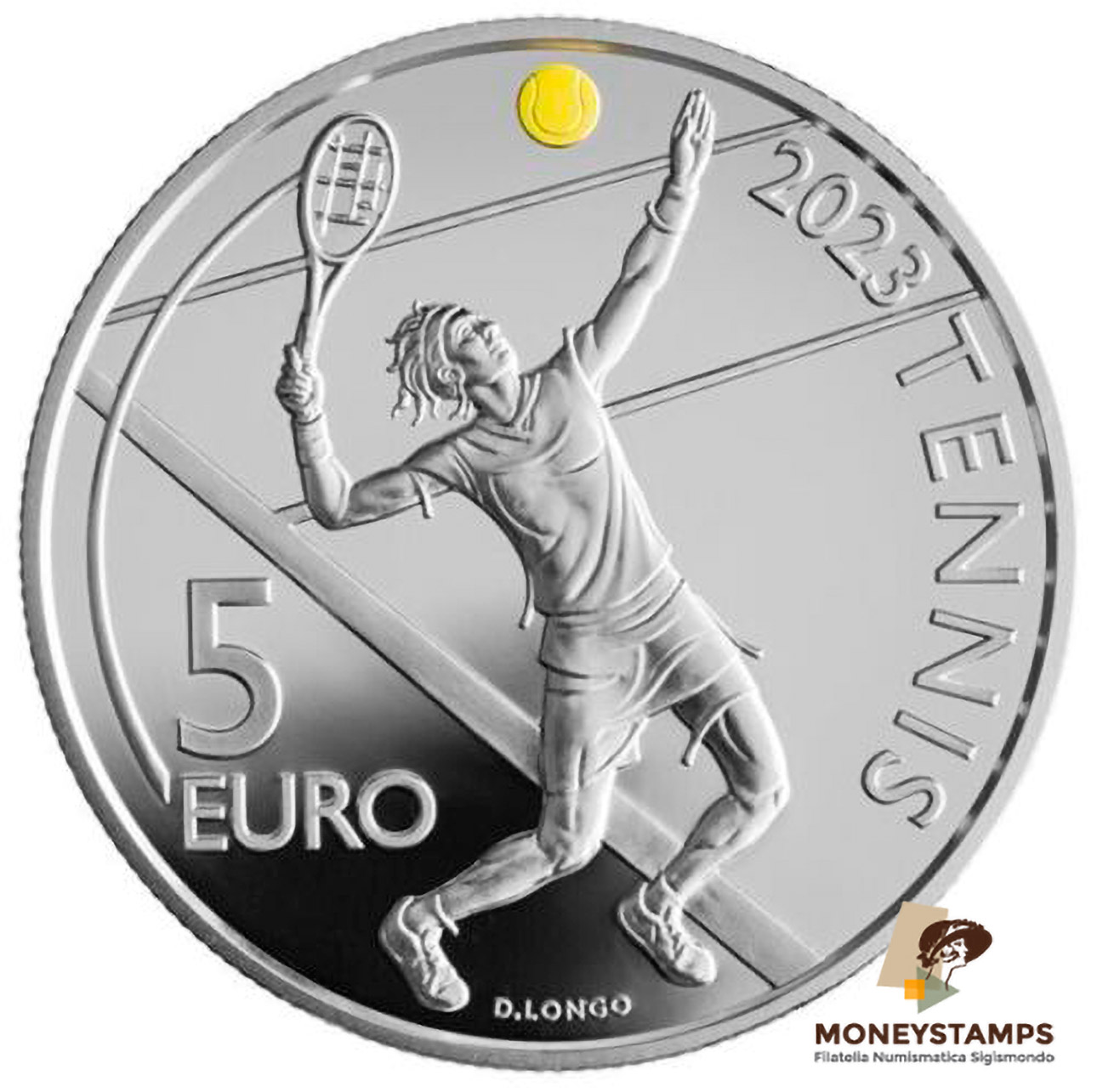 2023 - San Marino 5 euro Internazionali di Tennis Argento FS