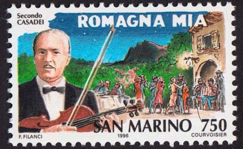 San Marino Storia canzone Italiana "Romagna Mia" 1996 nuovo