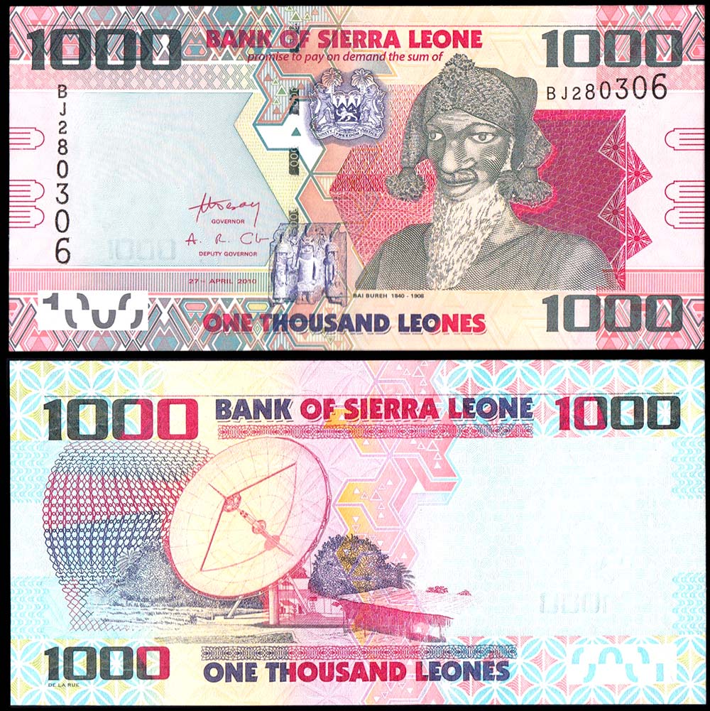 SIERRA LEONE 1000 Leones 2002 Fds