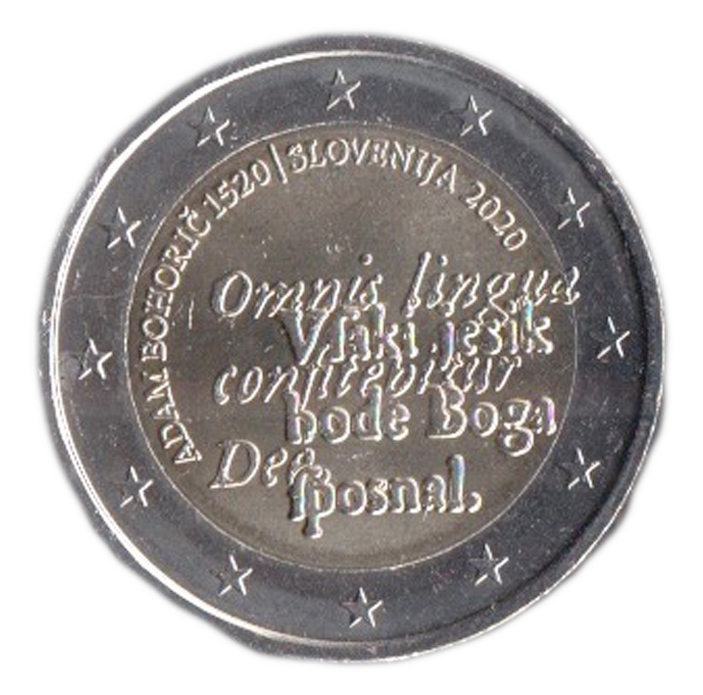 2020 - 2 Euro SLOVENIA Nascita Adam Bohoric Unc