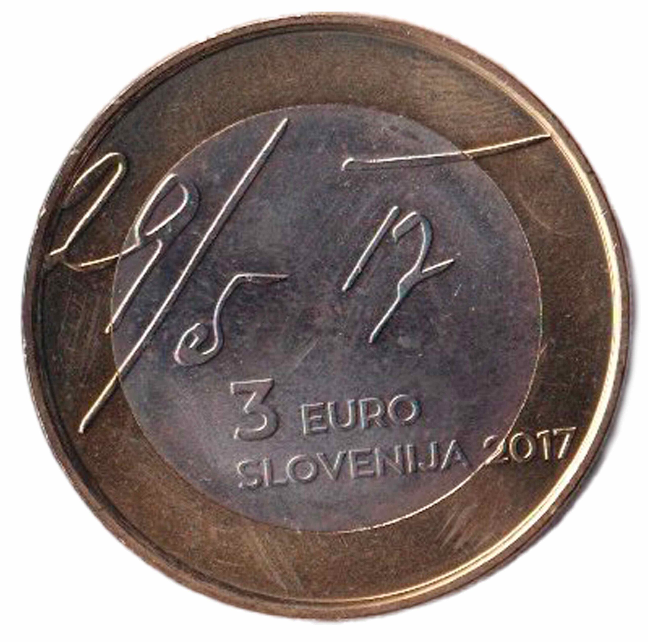 2017 - SLOVENIA 3 Euro SLOVENIA "Dichiarazione di Maggio" Fdc