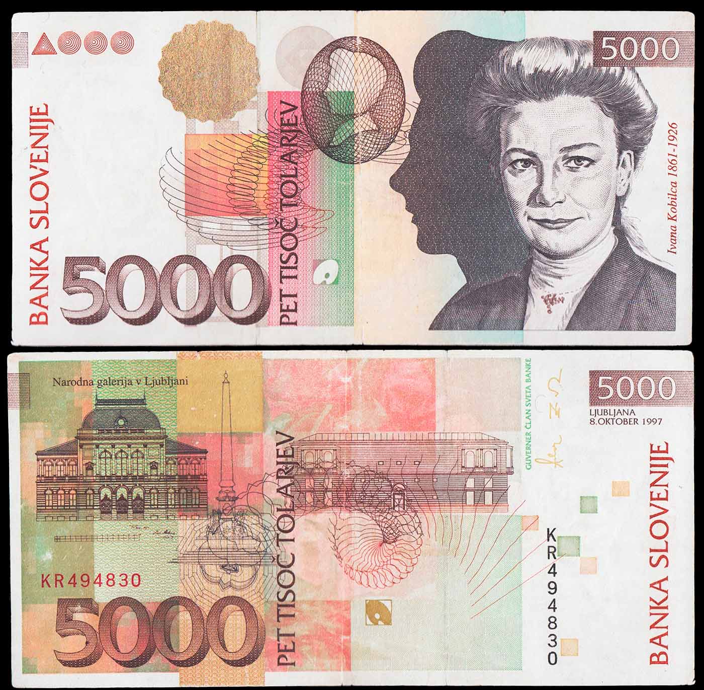SLOVENIA 5000 Tolarjev “I Kobilca” 2004 Spl