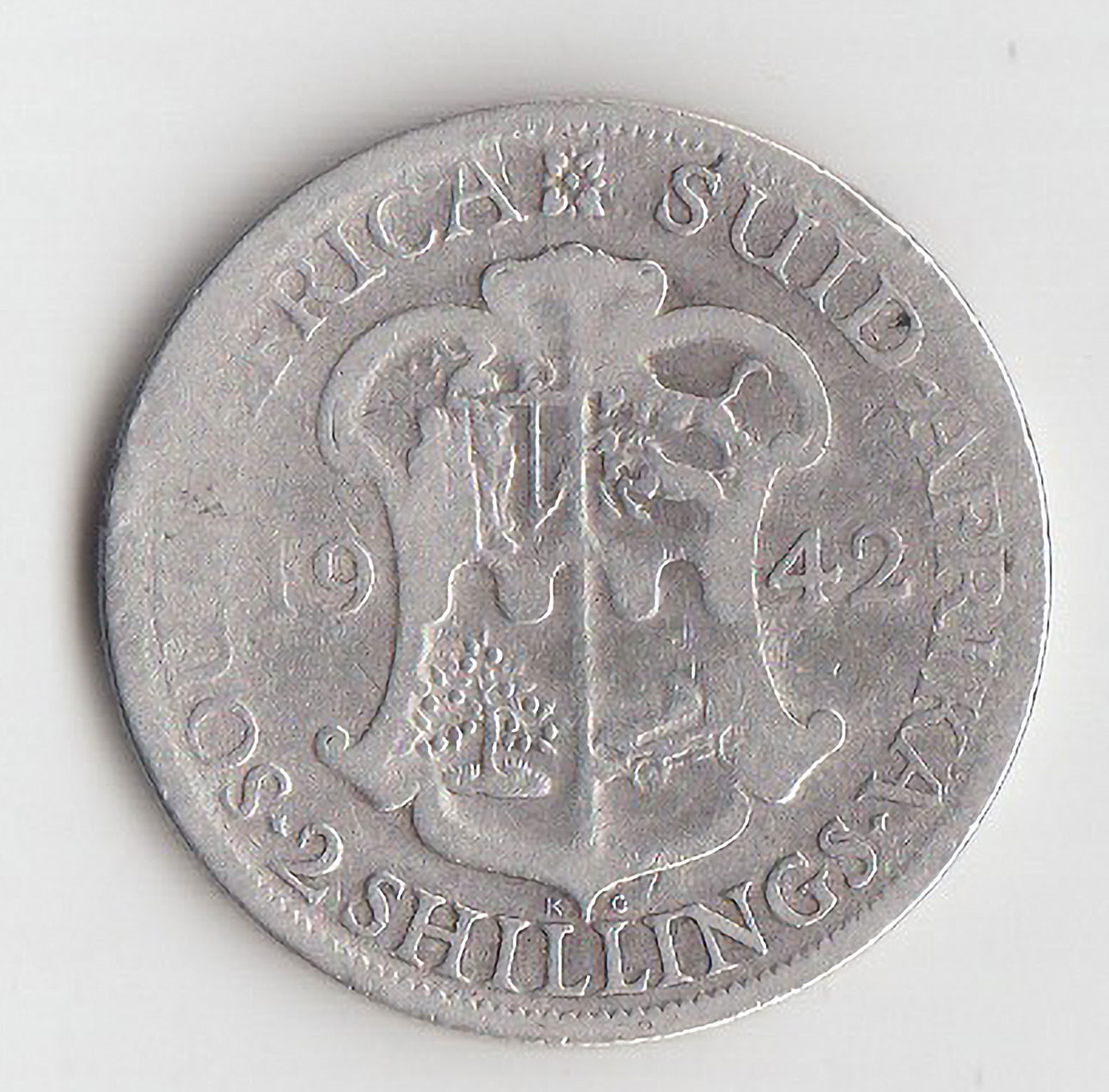 SUD AFRICA 2 Shillings 1942 Ag