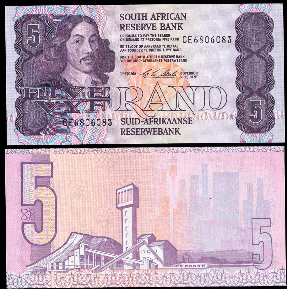 SUD AFRICA 5 RAND 1990/1994 P 119 e Fds