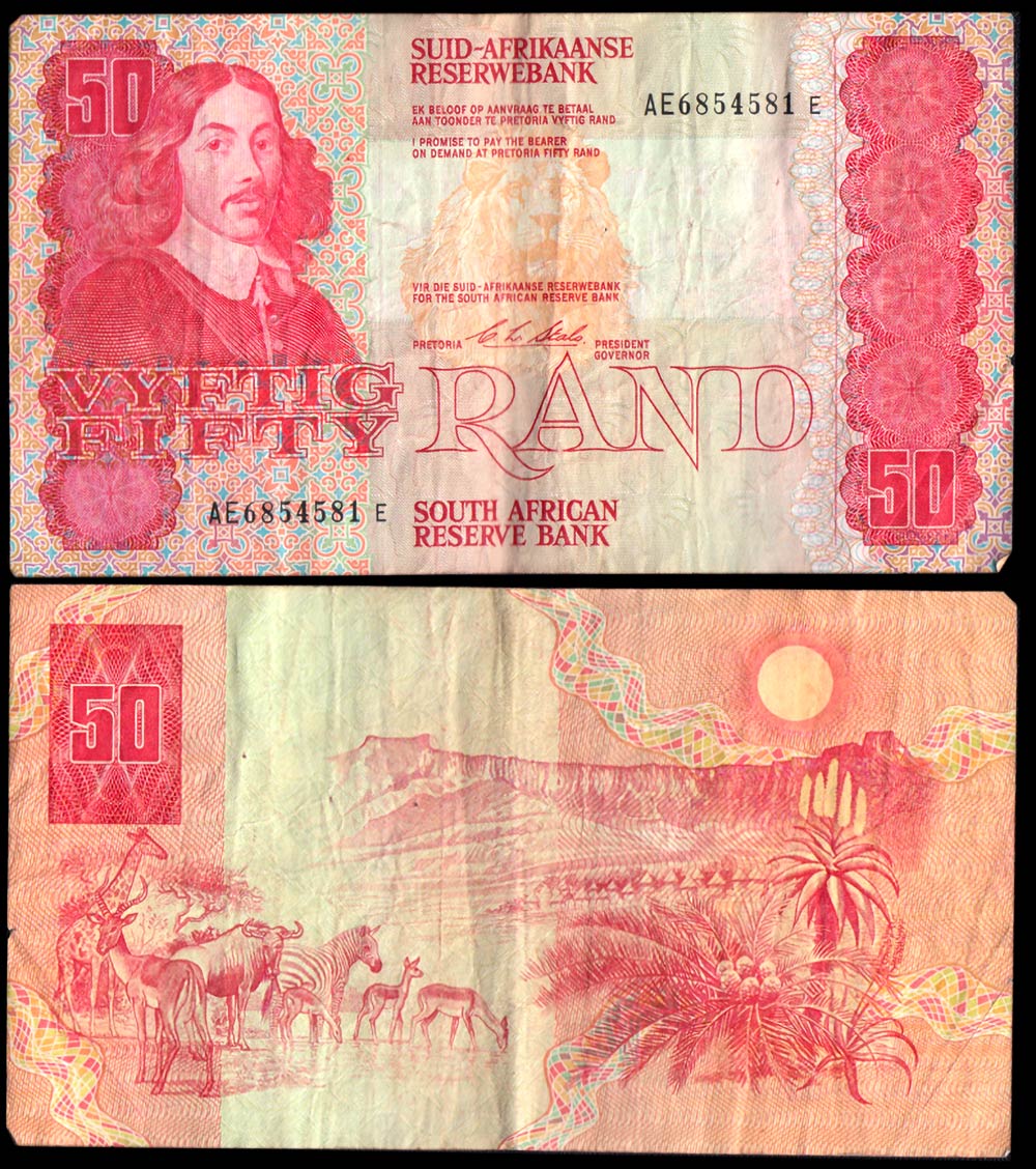 SUD AFRICA 50 Rand 1978-93  MB+