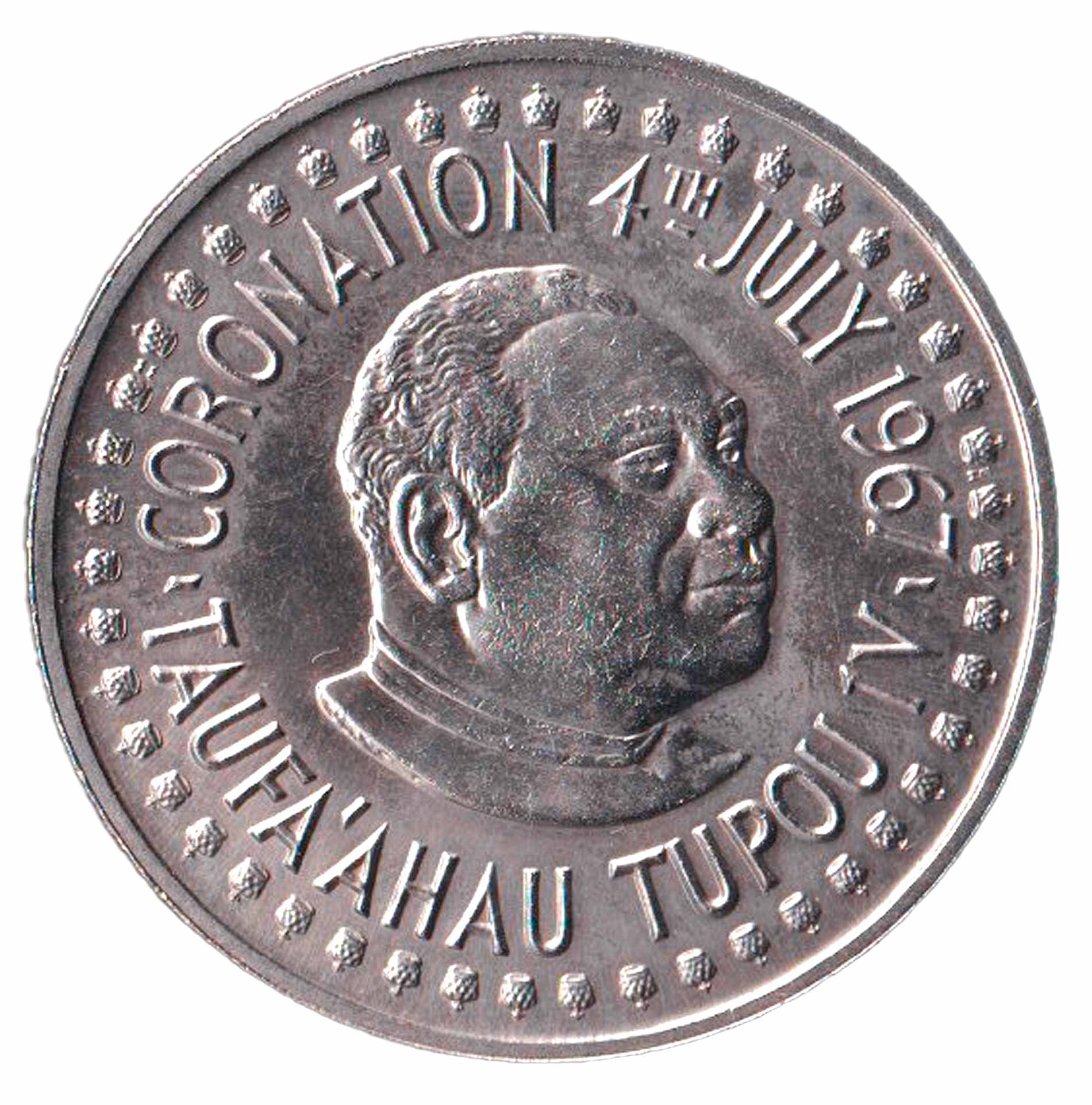 Tonga 1967 Incoronazione  2 Pa Anga Coin Stupenda