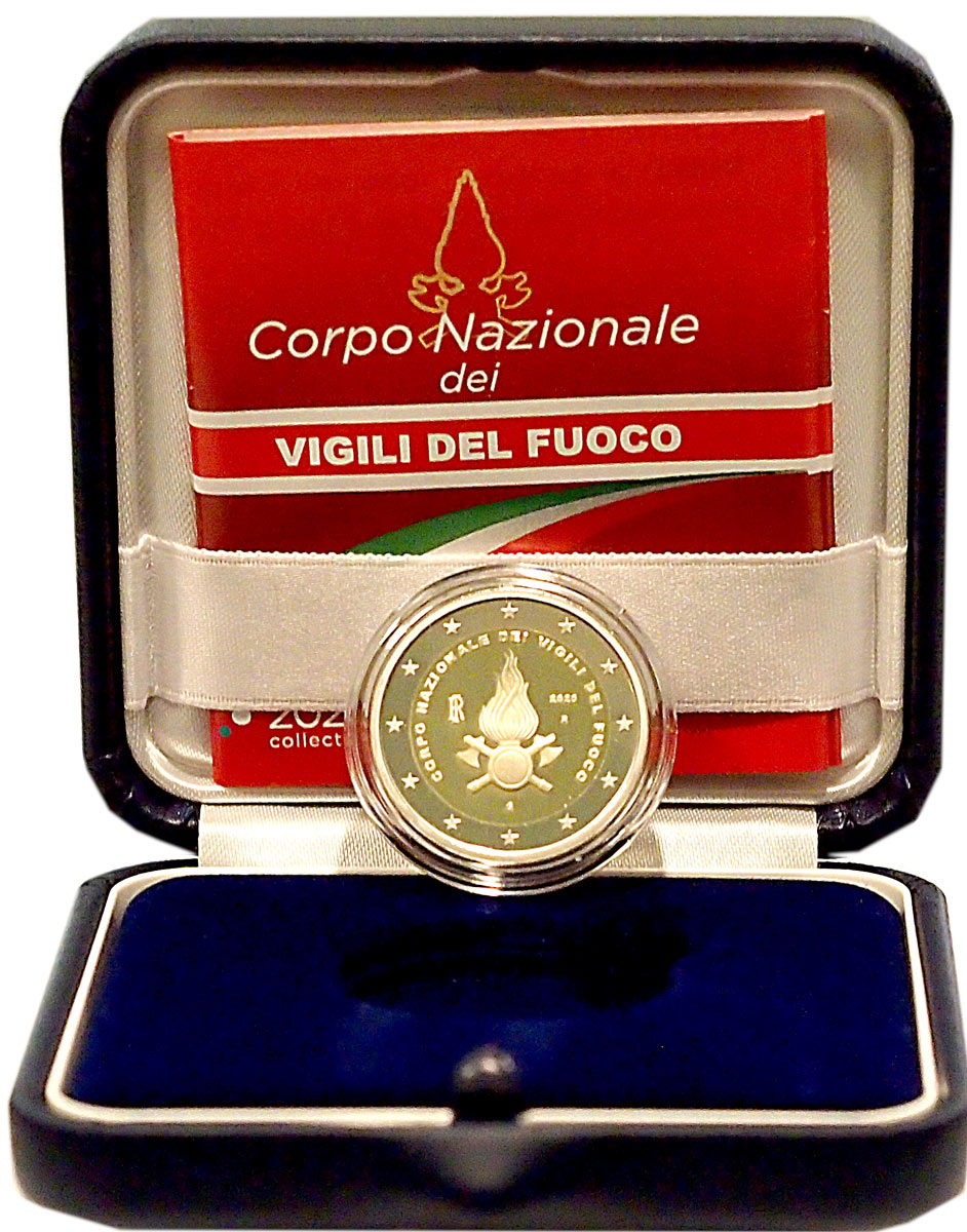 2020 Italia 2 euro Vigili del Fuoco Fondo Specchio