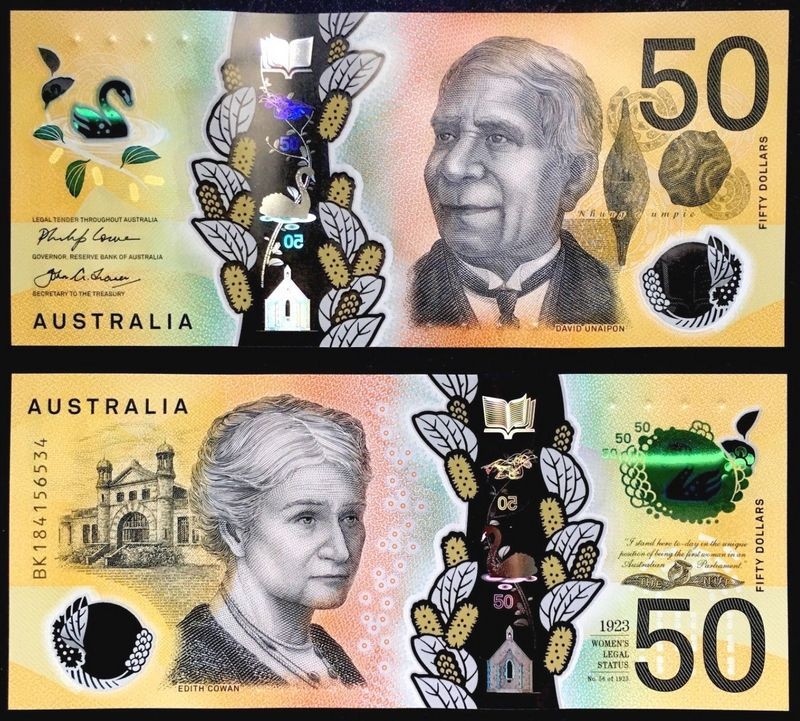 AUSTRALIA 50 Dollars 2018 Polymer Fior di Stampa