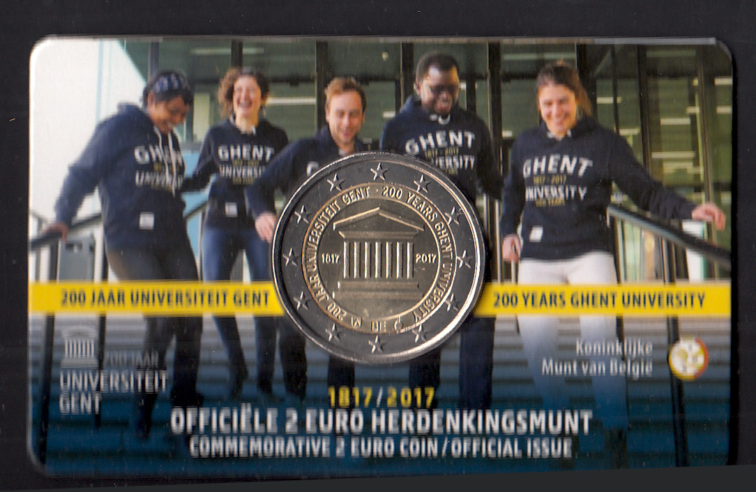 2017 - 2 Euro BELGIO 200º Anniversario dell'Università di Gand