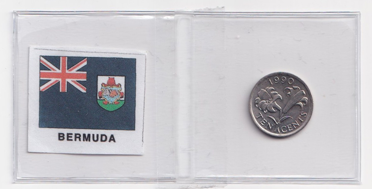 BERMUDA 10 Cents 1990 BB+