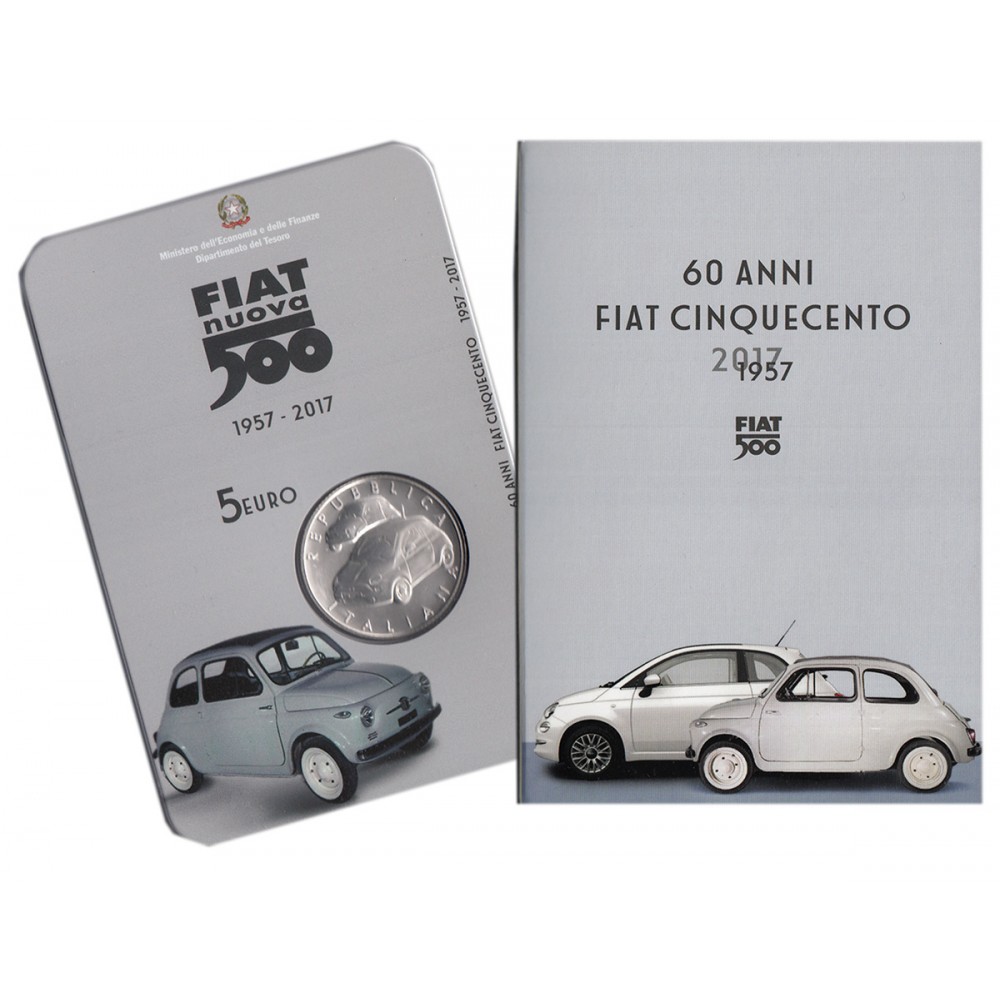 2017 -  5 Euro 60° Anni dalla nascita della FIAT 500 in Folder