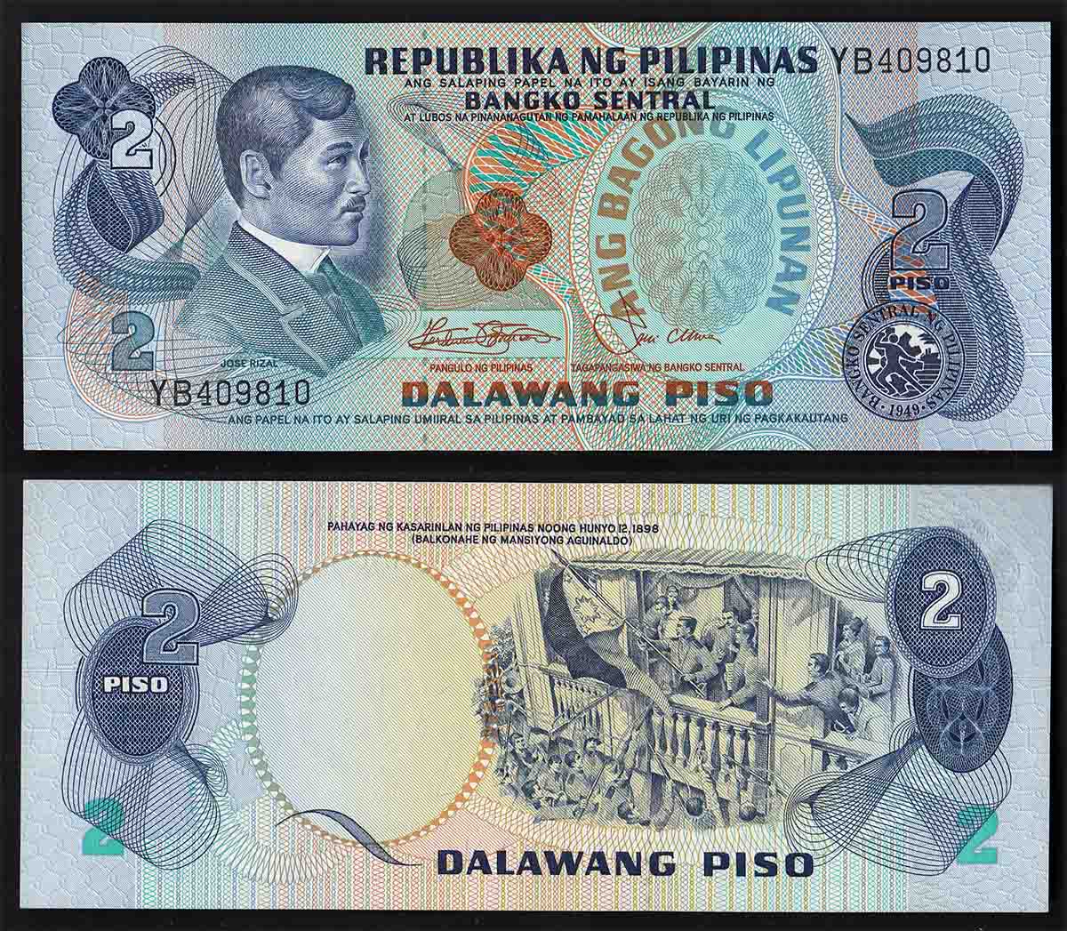 FILIPPINE 2 Piso 1970 Fds
