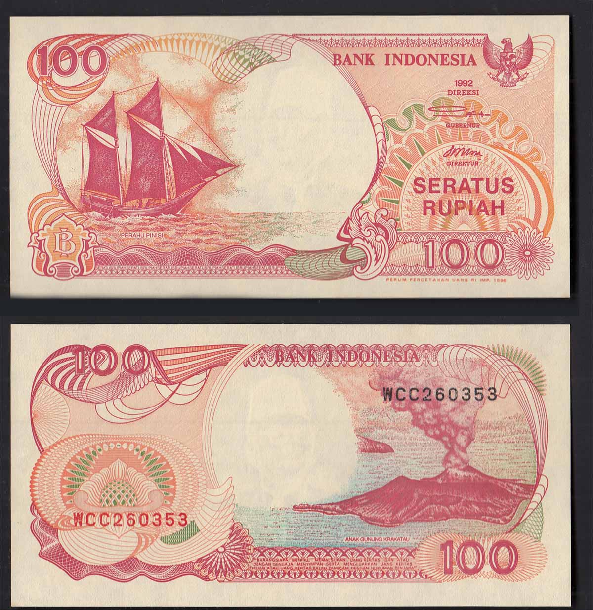 INDONESIA 100 Rupiah 1992/1999 Fior di Stampa