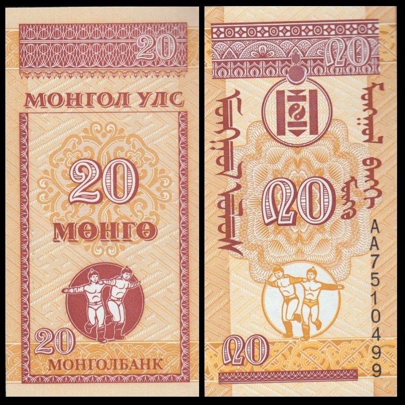 MONGOLIA 20 Mongo 1993 Fior di Stampa