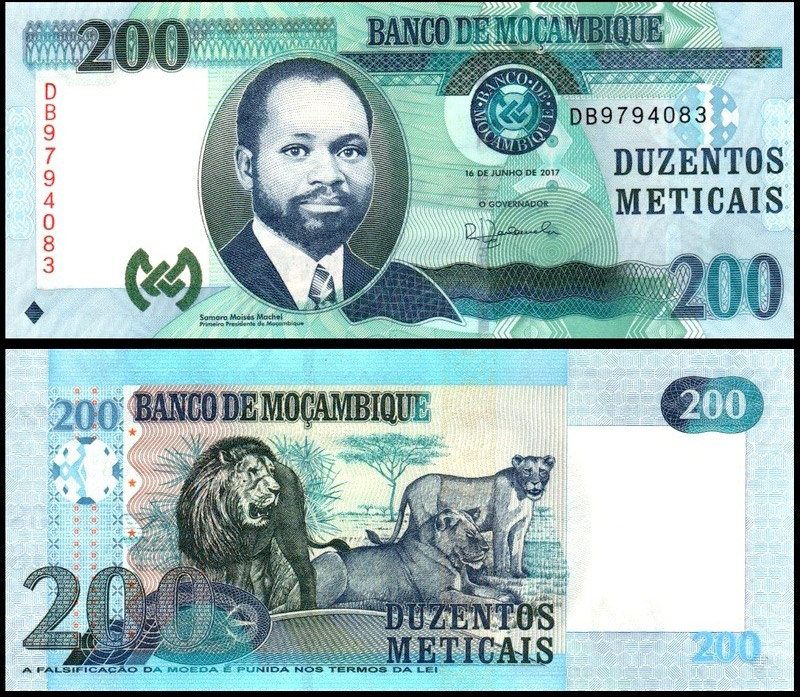 MOZAMBICO 200 Meticais 2017 P 152b Polymer Fds