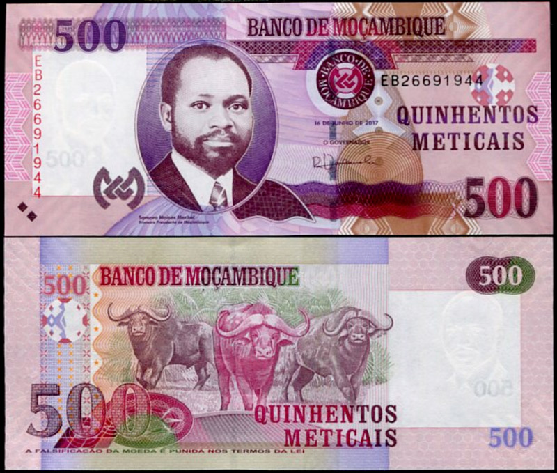 MOZAMBICO 500 Meticais 2017 P 153b Polymer Fds