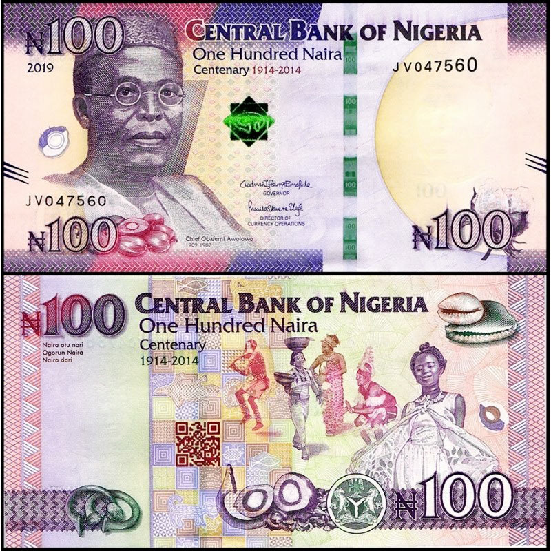 NIGERIA 100 Naira 2019 P 41b Commemorative Fior di Stampa