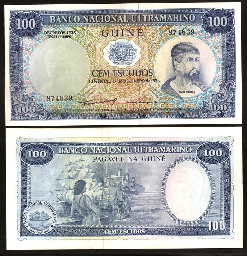 PORTUGUESE GUINEA 100 Escudos 1971 Fior di Stampa