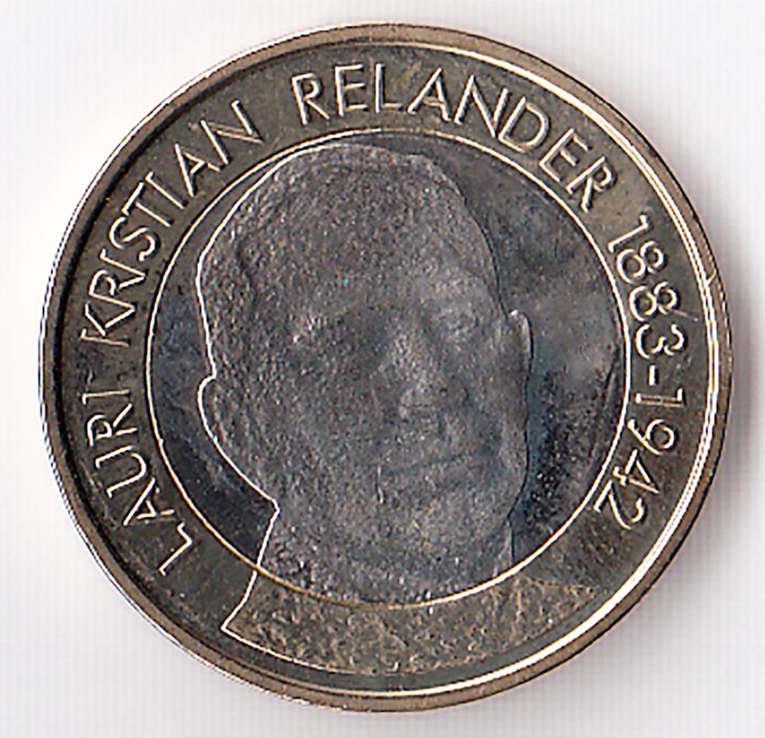 2016 - 5 Euro serie presidenti Lauri Kristian Relander (1883-1942) Fdc