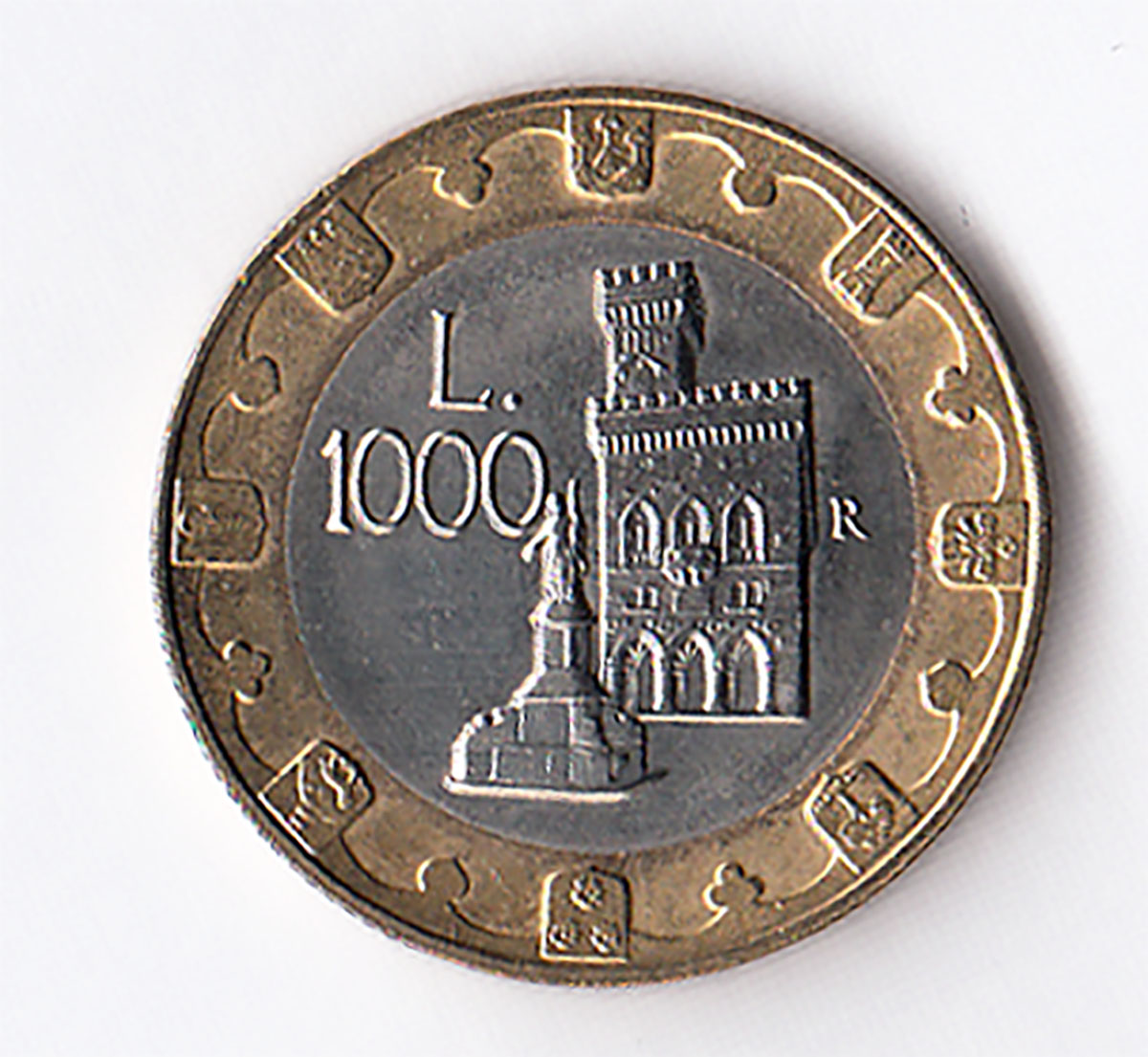 1997 Lire 1000 Bimetallica Fior di Conio San Marino