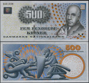DANIMARCA 500 Kroner 2008 Niels Bohr Fior di Stampa