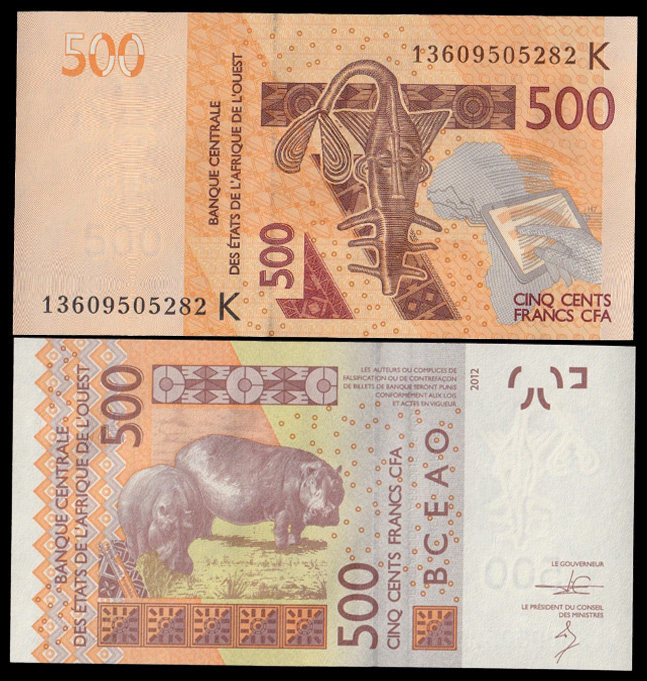 SENEGAL (W.A.S.) 500 Francs 2012-13 Fior di Stampa