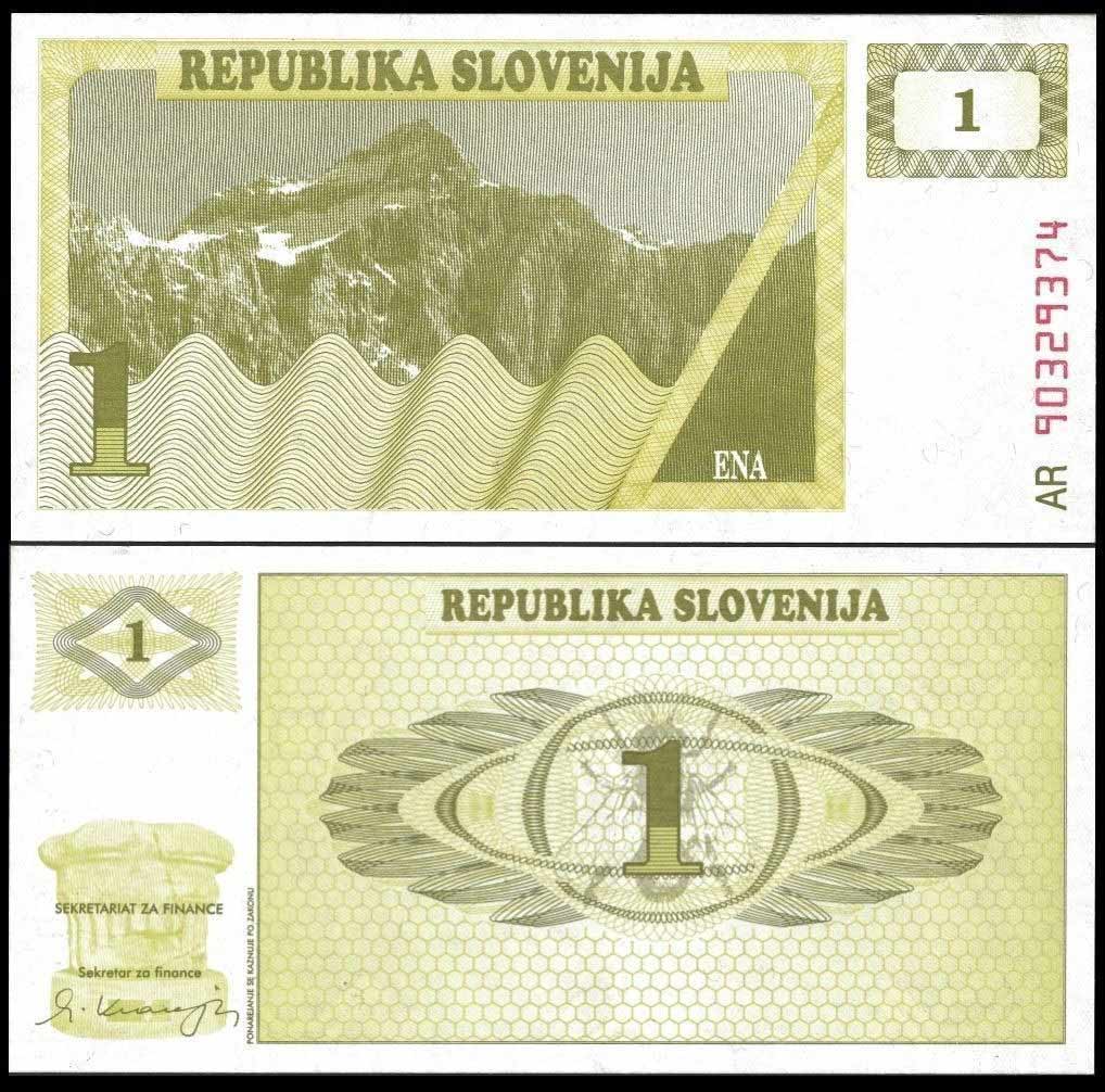 SLOVENIA 1 Tolar 1990 Fior di Stampa
